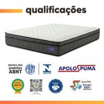 Cama Box Baú Colchão Queen Ortopédico D33 Euro Pillow Ultra 158x198x66cm Cinza