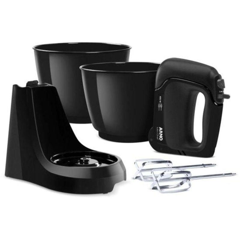 Batedeira Convencional Arno Mini Chef 4L 400W 4 Velocidades Preto 220V