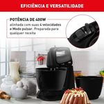 Batedeira Convencional Arno Mini Chef 4L 400W 4 Velocidades Preto 220V