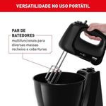 Batedeira Convencional Arno Mini Chef 4L 400W 4 Velocidades Preto 220V