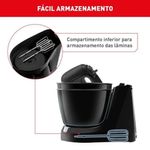 Batedeira Convencional Arno Mini Chef 4L 400W 4 Velocidades Preto 220V