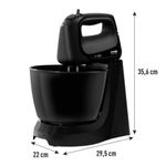 Batedeira Convencional Arno Mini Chef 4L 400W 4 Velocidades Preto 220V