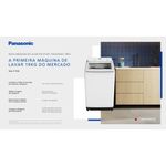 Máquina De Lavar Panasonic 19kg Com 10 Programas De Lavagem E Smartsense Branca NA-F190G1WA 110V