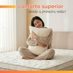 Cama Box Colchão Casal Molas Superlastic Euro Pillow Start 138x188x62cm Apolo Bege