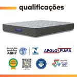 Cama Box Baú Colchão Casal Ortopédico Espuma D33 Hiper 138x188x60cm Apolo Cinza
