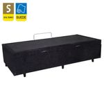 Cama  Box  Baú Solteiro Suede Cama Preto 88x188x45cm