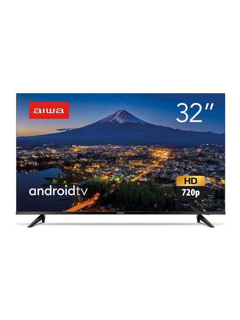 Smart Tv Aiwa 32" Android, Hd, Comando De Voz, Dolby áudio, Hdr10 - Aws-tv-32-bl-02-a Tv 32 Android