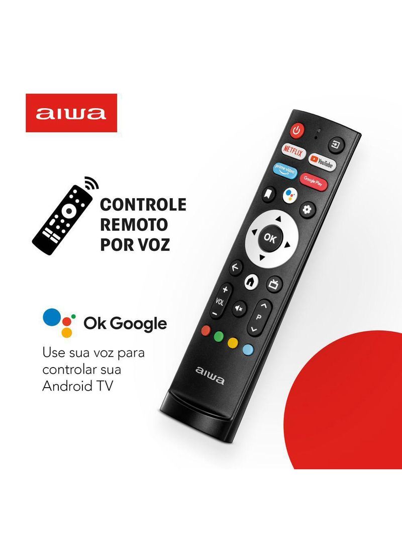 Smart Tv Aiwa 32" Android, Hd, Comando De Voz, Dolby áudio, Hdr10 - Aws-tv-32-bl-02-a Tv 32 Android