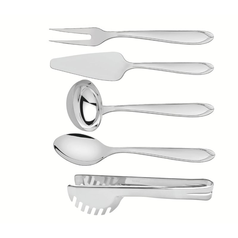 Jogo de Utensílios Tramontina Utility em Aço Inox 5 Peças