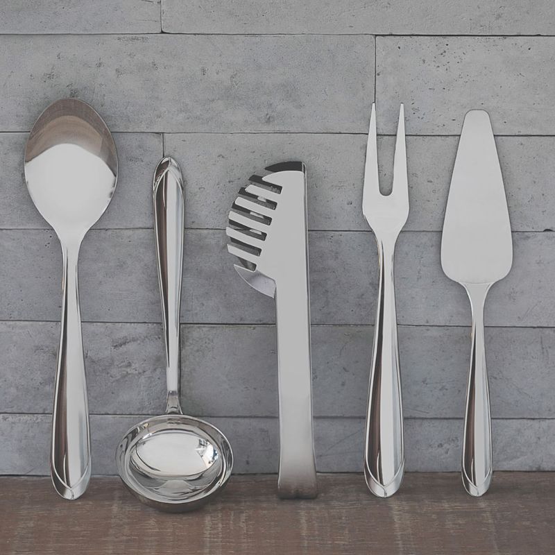 Jogo de Utensílios Tramontina Utility em Aço Inox 5 Peças