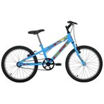 Bicicleta Joy Mountain Bike Aro 20 Quadro Aço 1v V-Brake Azul Capri Free Action