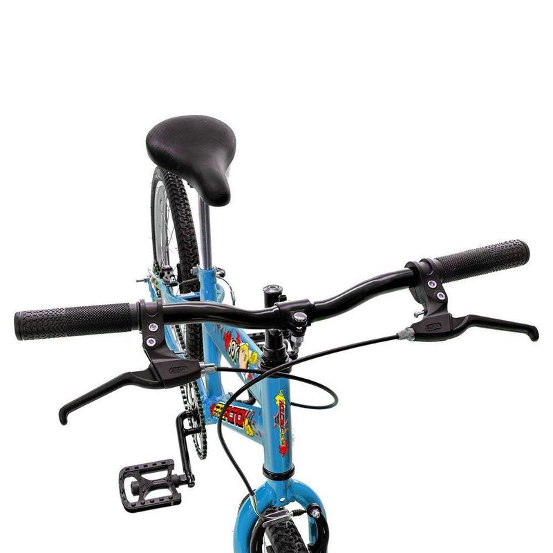 Bicicleta Joy Mountain Bike Aro 20 Quadro Aço 1v V-Brake Azul Capri Free Action