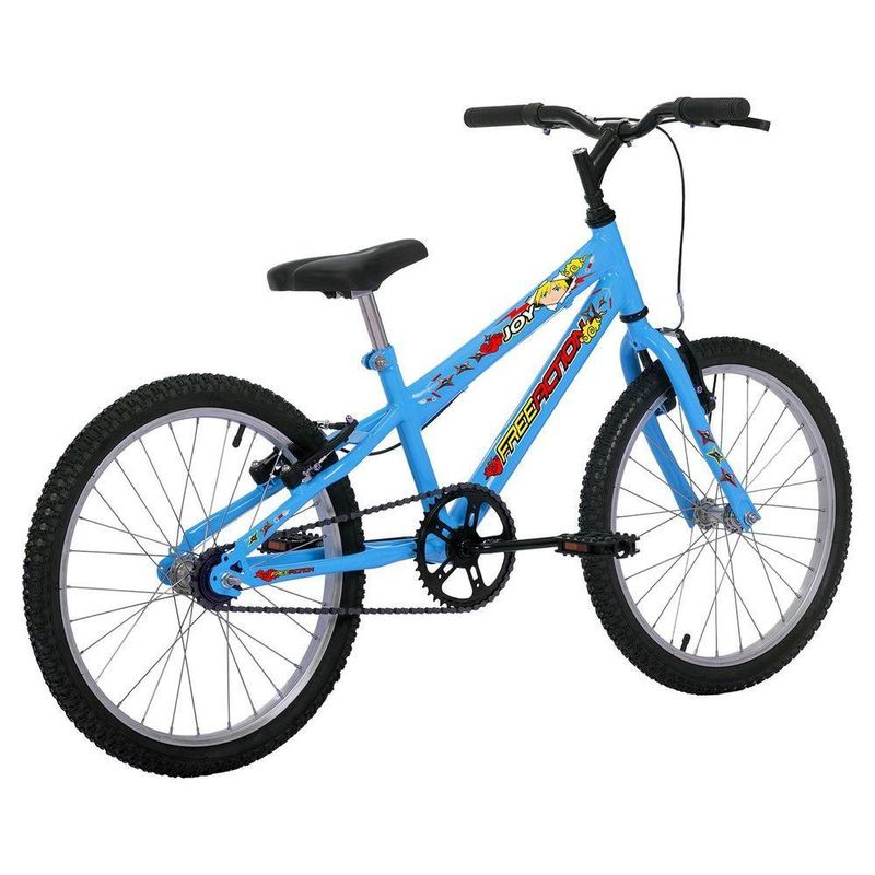 Bicicleta Joy Mountain Bike Aro 20 Quadro Aço 1v V-Brake Azul Capri Free Action