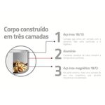 Frigideira Tramontina Grano Aço Inox e Corpo Triplo 30 cm 3,4 L