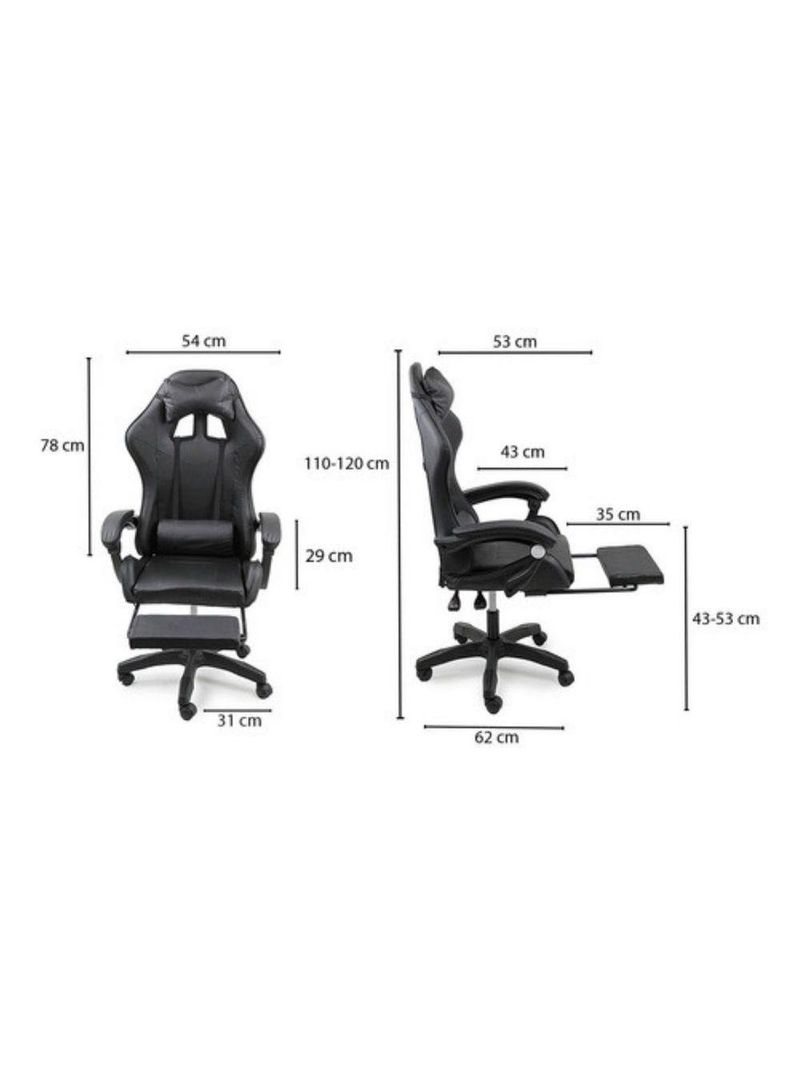 Kit 2 Cadeiras Gamer Stillus Oficial Apoio De Pés Rosa