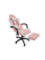 Kit 2 Cadeiras Gamer Stillus Oficial Apoio De Pés Rosa