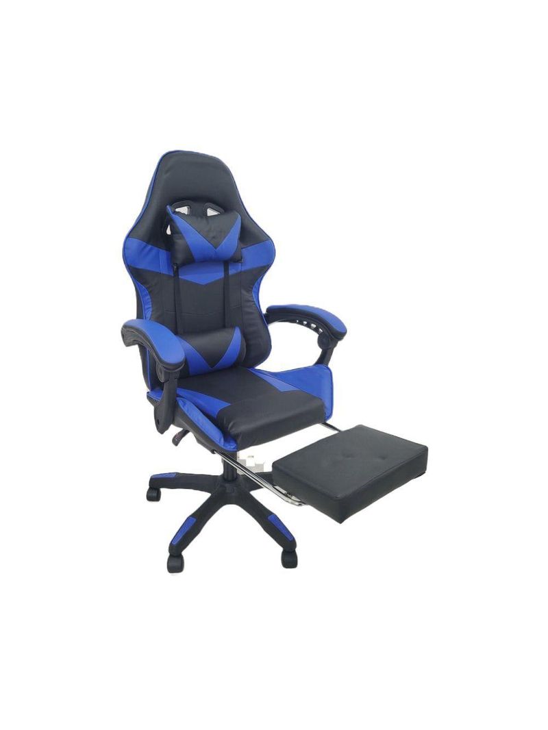 Cadeira Gamer Stillus Ergonômica Oficial Apoio De Pés Azul