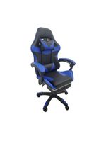 Cadeira Gamer Stillus Ergonômica Oficial Apoio De Pés Azul