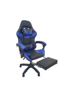 Cadeira Gamer Stillus Ergonômica Oficial Apoio De Pés Azul