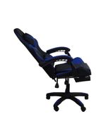 Cadeira Gamer Stillus Oficial Apoio Pés Preto/azul