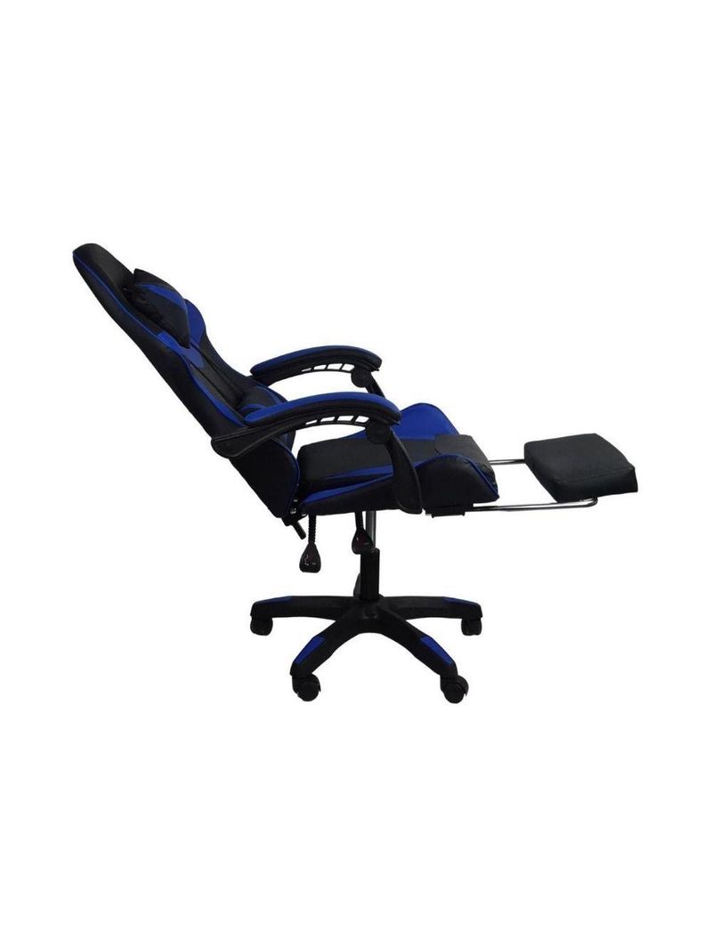 Cadeira Gamer Stillus Oficial Apoio Pés Preto/azul