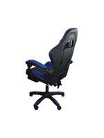Cadeira Gamer Stillus Oficial Apoio Pés Preto/azul