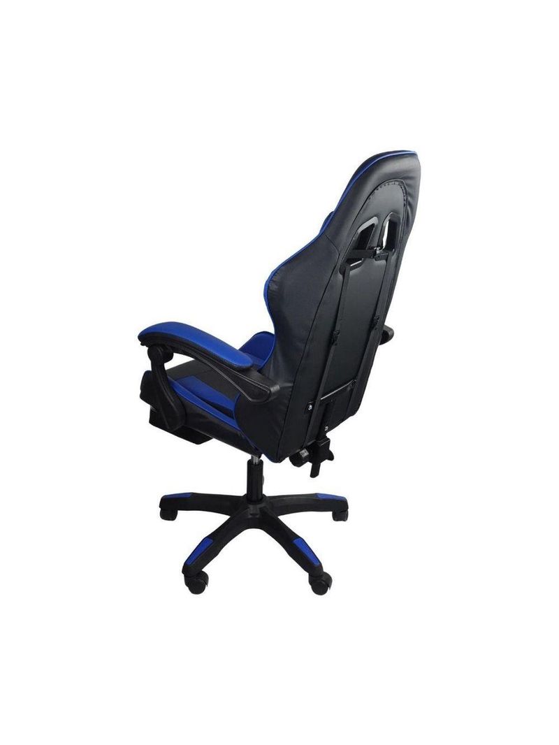 Cadeira Gamer Stillus Oficial Apoio Pés Preto/azul
