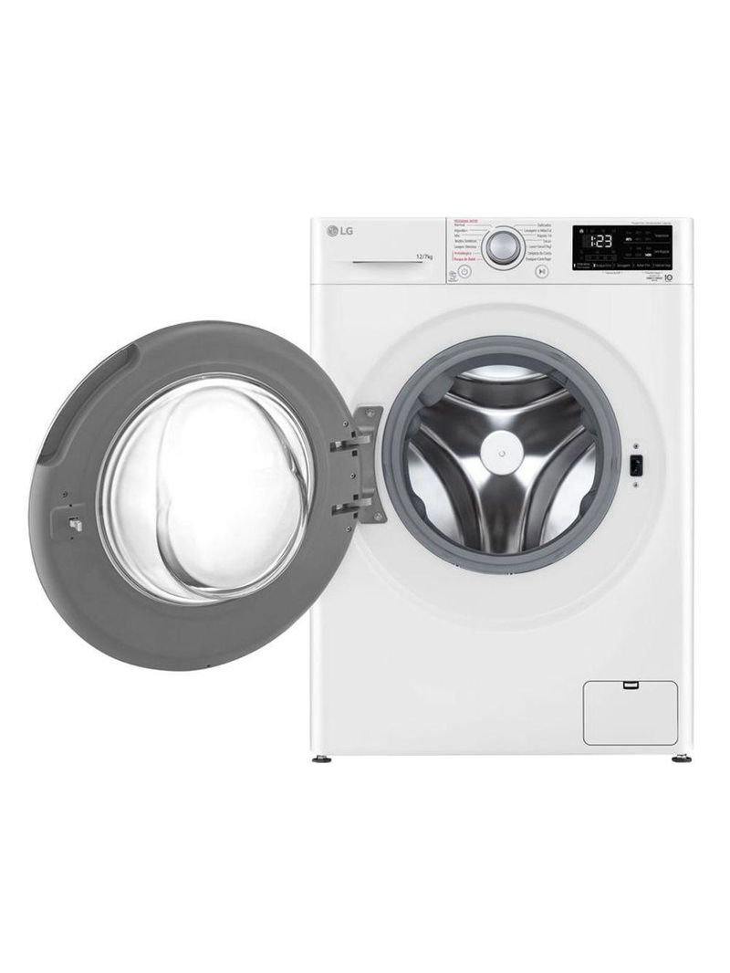 Lava e Seca Smart LG VC5 12kg Branca Com Inteligência Artificial AIDD CV3012WC5 110V