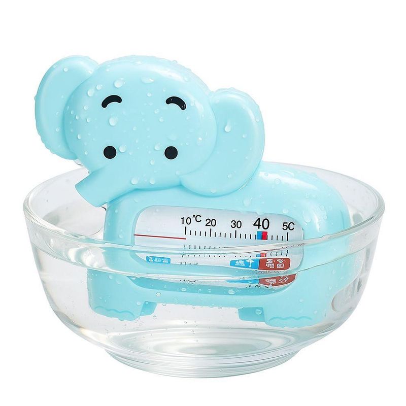 Termômetro De Banho Bebê Infantil Monitor Temperatura Da água - Elefante Azul