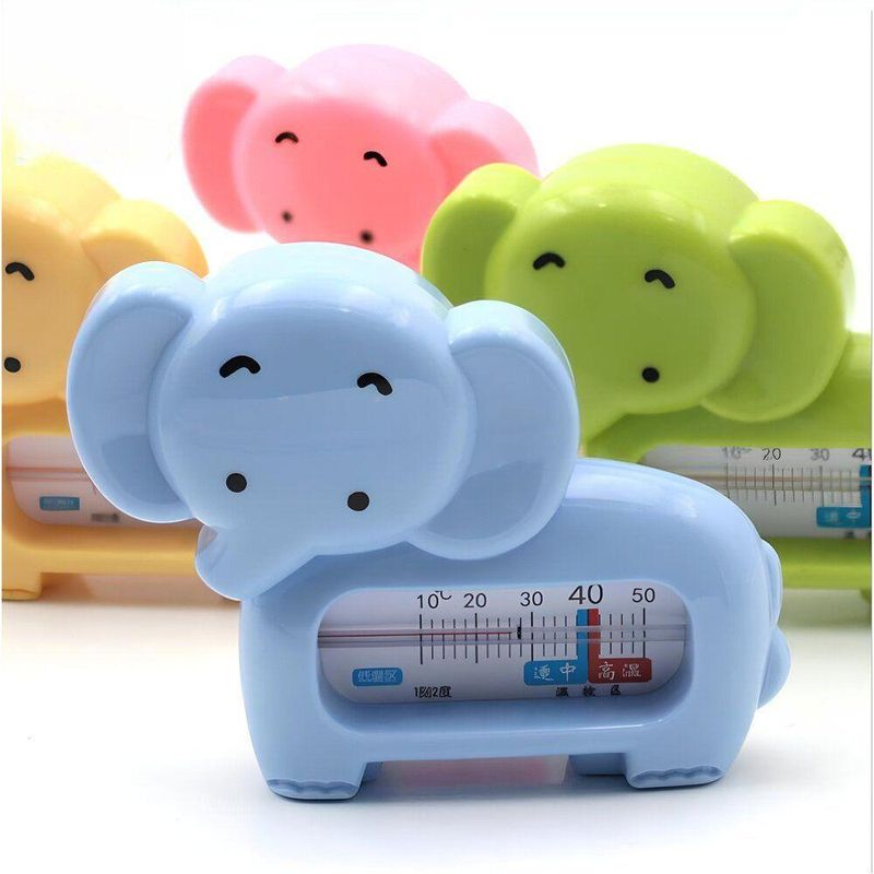 Termômetro De Banho Bebê Infantil Monitor Temperatura Da água - Elefante Azul
