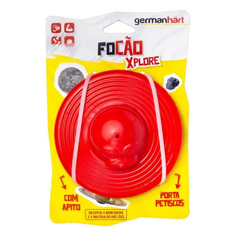 Focão: Brinquedo Com Apito E Compartimento Para Petiscos, Flutuante E Estimulante
