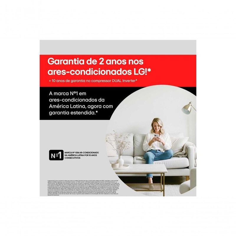 Ar Condicionado LG Dual Inverter AI Air 12000 BTU Quente/Frio 220V
