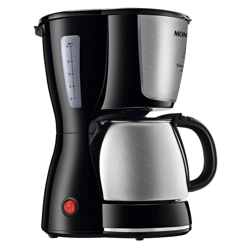 Cafeteira Elétrica Mondial Dolce Arome C-34ji-15x Cafeteira-220v-preto-inox
