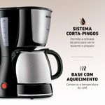 Cafeteira Elétrica Mondial Dolce Arome C-34ji-15x Cafeteira-220v-preto-inox
