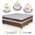 Cama Box Mali Molas Ensacadas Casal 138x188 King House