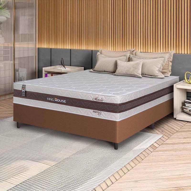 Cama Box Mali Molas Ensacadas Casal 138x188 King House