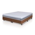 Cama Box Durban Espuma D28 King 193x203 Marrom King House