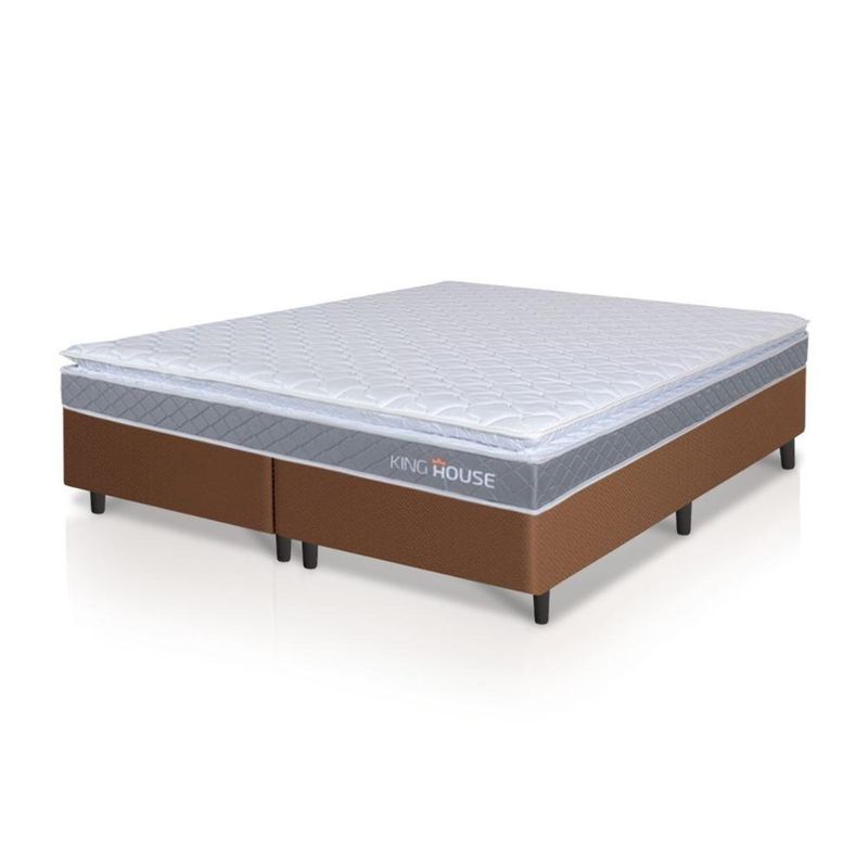 Cama Box Durban Espuma D28 King 193x203 Marrom King House
