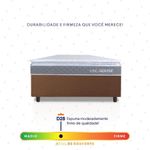 Cama Box Durban Espuma D28 Solteiro 88x188 Marrom King House