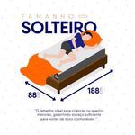 Cama Box Durban Espuma D28 Solteiro 88x188 Marrom King House