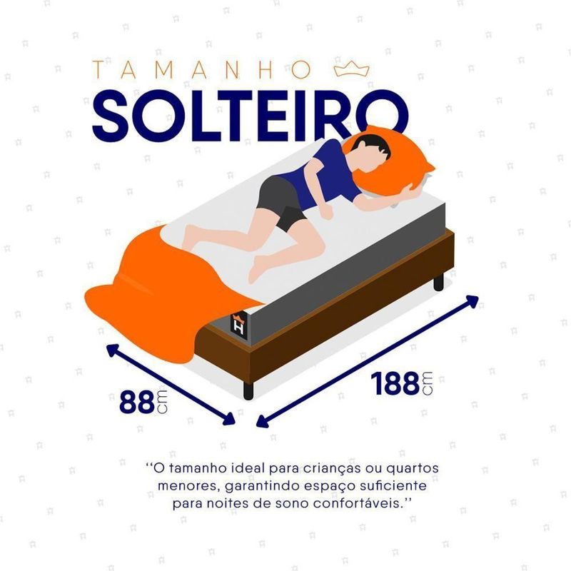 Cama Box Durban Espuma D28 Solteiro 88x188 Marrom King House