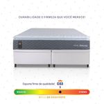 Cama Box Baú Argel Espuma D33 King 193x203 Branco King House