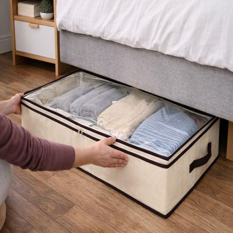 Caixa Grande 80cm Dobravel Organizadora