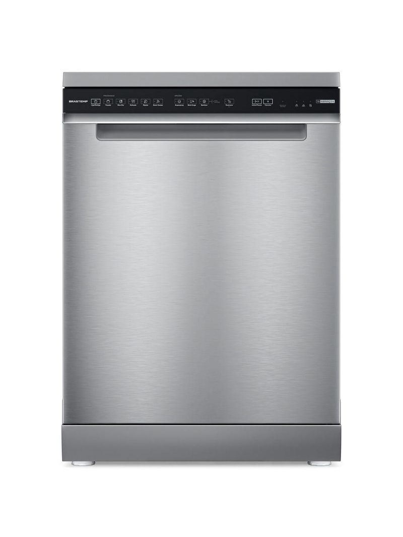 Lava-louças Brastemp 15 Serviços com Smart Sensor revestido na cor Inox BLF61ARANA 110V