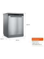Lava-louças Brastemp 15 Serviços com Smart Sensor revestido na cor Inox BLF61ARANA 110V