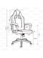Cadeira Gamer Fortt Harbin Preta - Cgf022-p