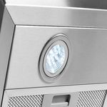 Coifa De Parede 90cm Vidro Curvo Duto Slim Fogatti Inox 220V