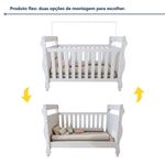 Quarto De Bebê Completo Com Guarda-roupa, Berço E Cômoda Lipe Em Mdf Branco