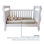 Quarto De Bebê Completo Com Guarda-roupa, Berço E Cômoda Lipe Em Mdf Branco