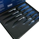 Conjunto de facas ichef polishop - shark series - special cut - blue duo